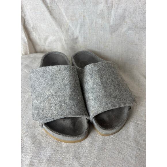Birkenstock Fear of God Los Feliz Felt Gray Wool Slide Sandals Size 38 - Picture 3 of 9